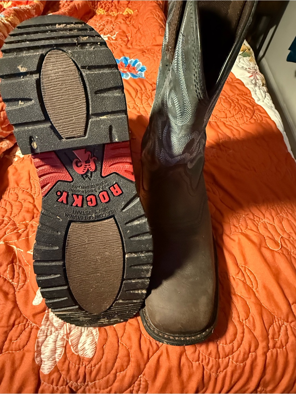 Rocky Women’ Brown Western Work Boots